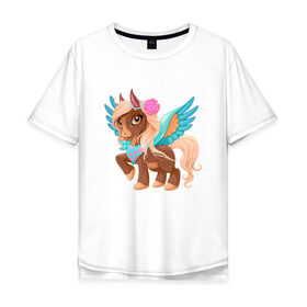 Мужская футболка хлопок Oversize с принтом Принцесса единорог , 100% хлопок | свободный крой, круглый ворот, “спинка” длиннее передней части | pony | грива | девочка | единорог | конь | копыта | красивая | лошадка | лошадь | милая | пони | природа закат | радуга
