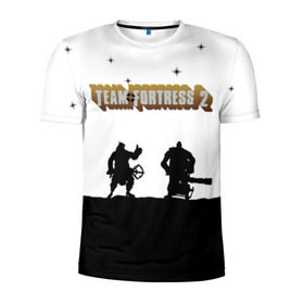 Мужская футболка 3D спортивная с принтом Team Fortress 2 , 100% полиэстер с улучшенными характеристиками | приталенный силуэт, круглая горловина, широкие плечи, сужается к линии бедра | Тематика изображения на принте: team fortress | team fortress 2 | тим фортрес | тим фортресс