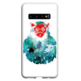 Чехол для Samsung Galaxy S10 с принтом Princess Mononoke , Силикон | Область печати: задняя сторона чехла, без боковых панелей | anime | ghibli | hayao miyazaki | meme | miyazaki | mononoke | music | princess | studio ghibli | tokyo | иероглиф | манга | стиль