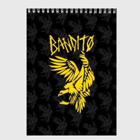 Скетчбук с принтом TOP - BANDITO , 100% бумага
 | 48 листов, плотность листов — 100 г/м2, плотность картонной обложки — 250 г/м2. Листы скреплены сверху удобной пружинной спиралью | 21 pilots | 21p | bandito | blurryface | chlorine | joshua | music | ned | rock | top | trench | twenty one pilots | tyler | бандито | группа | музыка | нэд | рок | тренч