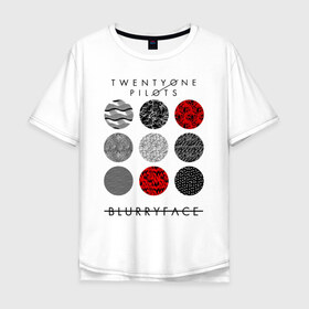 Мужская футболка хлопок Oversize с принтом TWENTY ONE PILOTS (TOP) , 100% хлопок | свободный крой, круглый ворот, “спинка” длиннее передней части | 21 pilots | 21p | bandito | blurryface | chlorine | joshua | music | ned | rock | top | trench | twenty one pilots | tyler | бандито | группа | музыка | нэд | рок | тренч