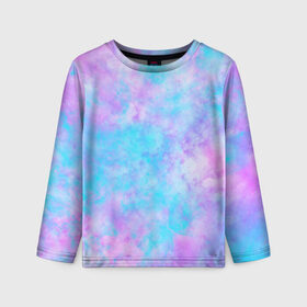 Детский лонгслив 3D с принтом Мрамор Tie Dye , 100% полиэстер | длинные рукава, круглый вырез горловины, полуприлегающий силуэт
 | Тематика изображения на принте: tie dye | летняя футболка | розовый | синий | тай дай | фиолетовый | яркая футболка