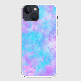 Чехол для iPhone 13 mini с принтом Мрамор Tie Dye ,  |  | tie dye | летняя футболка | розовый | синий | тай дай | фиолетовый | яркая футболка