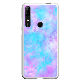 Чехол для Honor P Smart Z с принтом Мрамор Tie Dye , Силикон | Область печати: задняя сторона чехла, без боковых панелей | tie dye | летняя футболка | розовый | синий | тай дай | фиолетовый | яркая футболка