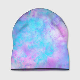 Шапка 3D с принтом Мрамор Tie Dye , 100% полиэстер | универсальный размер, печать по всей поверхности изделия | tie dye | летняя футболка | розовый | синий | тай дай | фиолетовый | яркая футболка