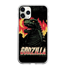 Чехол для iPhone 11 Pro Max матовый с принтом Годзилла , Силикон |  | godzilla | king of the monsters | годзила | годзилла 2 | король монстров