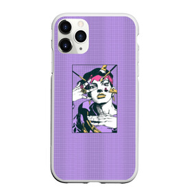 Чехол для iPhone 11 Pro матовый с принтом Kishibe Rohan in Purple , Силикон |  | Тематика изображения на принте: diamond is unbreakable | heavens door | jjba | jojo | kishibe | rohan