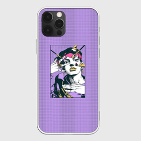 Чехол для iPhone 12 Pro с принтом Kishibe Rohan in Purple , силикон | область печати: задняя сторона чехла, без боковых панелей | Тематика изображения на принте: diamond is unbreakable | heavens door | jjba | jojo | kishibe | rohan