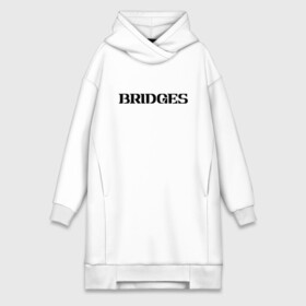 Платье-худи хлопок с принтом BRIDGES ,  |  | bridges | death stranding | fragile express | games | kojima | kojima productions | logo | ludens | игры | кодзима | лого | люденс