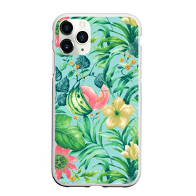 Чехол для iPhone 11 Pro Max матовый с принтом Тропики , Силикон |  | 2019 | 2020 | в отпуск | весна | гаваи | гавайи | гавайская | для отпуска | лето | листья | море | настроение | осень | отдых | отпуск | пальма | пальмы | пляж | пляжная | путешественник