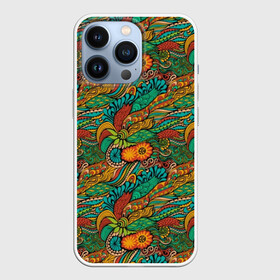 Чехол для iPhone 13 Pro с принтом Floral Ornament ,  |  | 2019 | 2020 | абстракция | в отпуск | весна | гаваи | гавайи | гавайская | для отпуска | лето | листья | море | настроение | орнамент | осень | отдых | отпуск | пальма | пляж | путешественник | цветочки | цветы