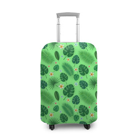Чехол для чемодана 3D с принтом Tropic , 86% полиэфир, 14% спандекс | двустороннее нанесение принта, прорези для ручек и колес | 2020 | абстракция | в отпуск | весна | гаваи | гавайи | гавайская | для отпуска | лето | листья | море | настроение | орнамент | осень | отдых | отпуск | пальма | паттерн | пляж | путешественник | цветочки