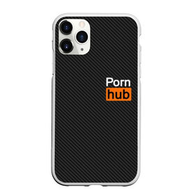 Чехол для iPhone 11 Pro матовый с принтом PORN HUB , Силикон |  | карбон | логотип | пошлое