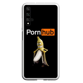 Чехол для Honor 20 с принтом PORN HUB , Силикон | Область печати: задняя сторона чехла, без боковых панелей | банан | логотип | пошлое