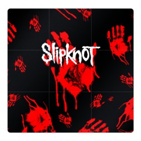 Магнитный плакат 3Х3 с принтом Slipknot (1) , Полимерный материал с магнитным слоем | 9 деталей размером 9*9 см | horror | music | not | rock | slipk | slipknot | кровь | музыка | рок | слипкнот | ужасы