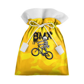 Подарочный 3D мешок с принтом BMX , 100% полиэстер | Размер: 29*39 см | Тематика изображения на принте: bike | bmx | bones | extreme | skeleton | skull | sport | велосипед | скелет | спорт | череп | экстрим