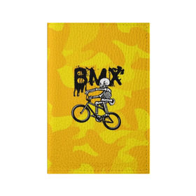 Обложка для паспорта матовая кожа с принтом BMX , натуральная матовая кожа | размер 19,3 х 13,7 см; прозрачные пластиковые крепления | bike | bmx | bones | extreme | skeleton | skull | sport | велосипед | скелет | спорт | череп | экстрим