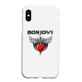 Чехол для iPhone XS Max матовый с принтом Bon Jovi , Силикон | Область печати: задняя сторона чехла, без боковых панелей | bon jovi | бон джови | музыка | музыкальная группа | песни | рок | рок группа | рокгруппа