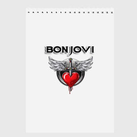 Скетчбук с принтом Bon Jovi , 100% бумага
 | 48 листов, плотность листов — 100 г/м2, плотность картонной обложки — 250 г/м2. Листы скреплены сверху удобной пружинной спиралью | bon jovi | бон джови | музыка | музыкальная группа | песни | рок | рок группа | рокгруппа
