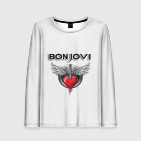 Женский лонгслив 3D с принтом Bon Jovi , 100% полиэстер | длинные рукава, круглый вырез горловины, полуприлегающий силуэт | bon jovi | бон джови | музыка | музыкальная группа | песни | рок | рок группа | рокгруппа