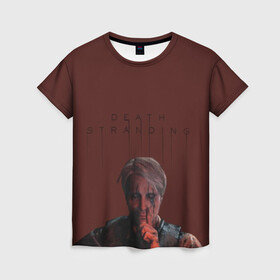 Женская футболка 3D с принтом Death Stranding , 100% полиэфир ( синтетическое хлопкоподобное полотно) | прямой крой, круглый вырез горловины, длина до линии бедер | 3d | death stranding | игра | лого | логотип | надпись | открытие миров | робот | чудовище | экшен | эмблема