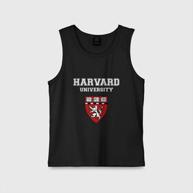 Детская майка хлопок с принтом Harvard University_форма ,  |  | Тематика изображения на принте: harvard university | гарвард | колледж | образование | студенты | сша | университет | школа