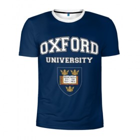 Мужская футболка 3D спортивная с принтом University of Oxford_форма , 100% полиэстер с улучшенными характеристиками | приталенный силуэт, круглая горловина, широкие плечи, сужается к линии бедра | university of oxford | англия | британия | великобритания | вуз | колледж | образование | оксфорд | студенты | университет | школа