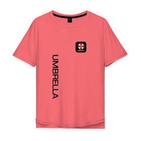 Мужская футболка хлопок Oversize с принтом UMBRELLA CORP , 100% хлопок | свободный крой, круглый ворот, “спинка” длиннее передней части | 