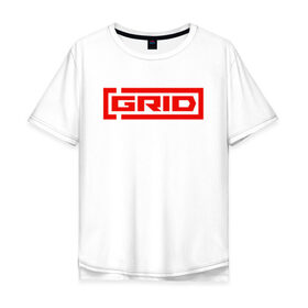 Мужская футболка хлопок Oversize с принтом GRID (2019) , 100% хлопок | свободный крой, круглый ворот, “спинка” длиннее передней части | car | dirt | driver | forza | game | grid | need | nfs | race | speed | гонки | грид | игра | машина | нфс | скорость