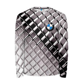 Мужской лонгслив 3D с принтом BMW , 100% полиэстер | длинные рукава, круглый вырез горловины, полуприлегающий силуэт | bmw | metal | pattern | prestige | бмв | металл | престиж | узор