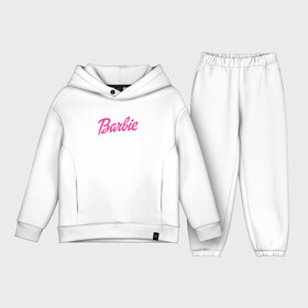 Детский костюм хлопок Oversize с принтом Barbie ,  |  | Тематика изображения на принте: bad | barbie | bratz | girl | princess | team | барби | братц | девочка | дочка | дочь | кукла | куколка | лого | логотип | любимая | невеста | подружка | прекрасная