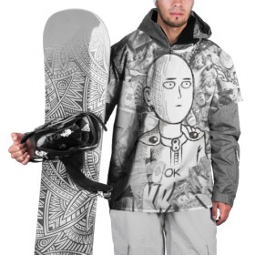 Накидка на куртку 3D с принтом One-Punch Man , 100% полиэстер |  | Тематика изображения на принте: anime | one punch man | saitama | аниме | ван панч мен | ванпанчмен | сайтама
