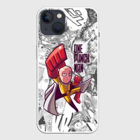 Чехол для iPhone 13 с принтом SAITAMA ,  |  | anime | one punch man | saitama | аниме | ван панч мен | ванпанчмен | сайтама