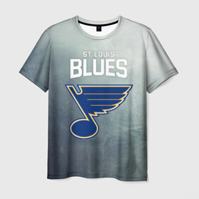 Мужская футболка 3D с принтом St. Louis Blues , 100% полиэфир | прямой крой, круглый вырез горловины, длина до линии бедер | Тематика изображения на принте: nhl | st. louis blues | блюз | нхл | сент луиз | сент луис | сент луис блюз | тарасенко | хоккей | шайба