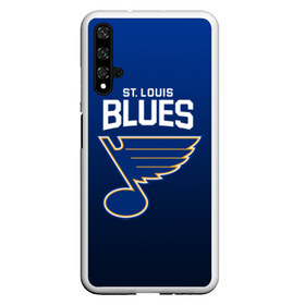 Чехол для Honor 20 с принтом St Louis Blues , Силикон | Область печати: задняя сторона чехла, без боковых панелей | nhl | st. louis blues | блюз | нхл | сент луиз | сент луис | сент луис блюз | тарасенко | хоккей | шайба