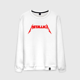 Мужской свитшот хлопок с принтом METALLICA RED LOGO , 100% хлопок |  | matters metallica | music | nothing else | rock | trash metal | группа | музыка | музыканты | рок | трэш металл