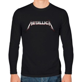 Мужской лонгслив хлопок с принтом METALLICA METAL LOGO , 100% хлопок |  | matters metallica | music | nothing else | rock | trash metal | группа | музыка | музыканты | рок | трэш металл