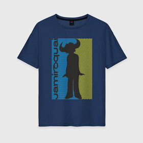 Женская футболка хлопок Oversize с принтом Jamiroquai , 100% хлопок | свободный крой, круглый ворот, спущенный рукав, длина до линии бедер
 | британская | группа | джей кей | диско | современный ритм н блюз | стюарт зендер | тоби смит | фанк | эйсид джаз