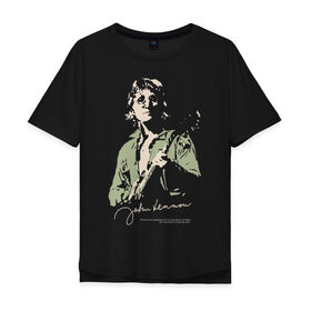 Мужская футболка хлопок Oversize с принтом Джон Леннон , 100% хлопок | свободный крой, круглый ворот, “спинка” длиннее передней части | активист | бас гитара | британский | гитара | губная гармоника | клавишные | композитор | музыкант | певец | писатель | поэт | рок | художник