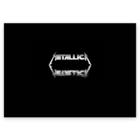 Поздравительная открытка с принтом Metallica , 100% бумага | плотность бумаги 280 г/м2, матовая, на обратной стороне линовка и место для марки
 | guitar | hard | heavymetal | metal | metallica | music | rock | гитара | картинка | картинки | метал | металика | металлика | мода | музыка | рок | тренд | тренды | треш | трэш | тяжелый | хард