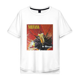 Мужская футболка хлопок Oversize с принтом Nirvana In Bloom , 100% хлопок | свободный крой, круглый ворот, “спинка” длиннее передней части | Тематика изображения на принте: kurt cobain | music | nirvana | rock | кобейн | курт | курт кобейн | музыка | нирвана | рок
