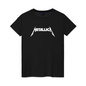 Женская футболка хлопок с принтом METALLICA (НА СПИНЕ) , 100% хлопок | прямой крой, круглый вырез горловины, длина до линии бедер, слегка спущенное плечо | matters metallica | music | nothing else | rock | trash metal | группа | металлика | музыка | музыканты | рок | трэш металл