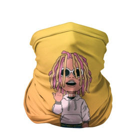 Бандана-труба 3D с принтом Lil Pump - Flex Like Ouu , 100% полиэстер, ткань с особыми свойствами — Activecool | плотность 150‒180 г/м2; хорошо тянется, но сохраняет форму | flex like ouu | gucci | gucci gang | hip hop | lil | lil pump | pump | rap | trap | гучи | гучи гэнг | лил | лил памп | насос | памп | рэп | трэп | хип хоп