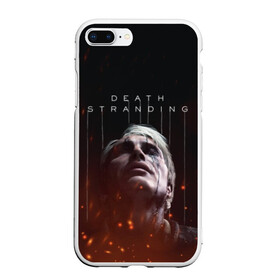 Чехол для iPhone 7Plus/8 Plus матовый с принтом DEATH STRANDING - Cliff , Силикон | Область печати: задняя сторона чехла, без боковых панелей | cliff | death | game | games | hideo | kojima | logo | mads | mikkelsen | norman | porter | reedus | sam | stranding | дес | игра | игры | клифф | кодзима | лого | миккельсен | портер | ридус | стрендинг | сэм | хидео