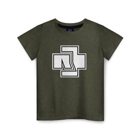 Детская футболка хлопок с принтом RAMMSTEIN , 100% хлопок | круглый вырез горловины, полуприлегающий силуэт, длина до линии бедер | metallica | music | rammstein | rock | металл | металлика | музыка | раммштайн | рок | рок группа