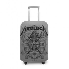Чехол для чемодана 3D с принтом Metallica , 86% полиэфир, 14% спандекс | двустороннее нанесение принта, прорези для ручек и колес | album | black | concert | heavy | kirk | metal | metallica | music | rock | tolls | джеймс хэтфилд | кирк хэмметт | клифф бёртон | ларс ульрих | метал | металлика | трэш