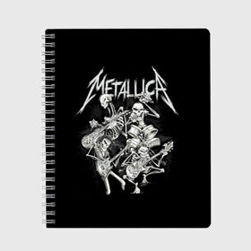 Тетрадь с принтом Metallica , 100% бумага | 48 листов, плотность листов — 60 г/м2, плотность картонной обложки — 250 г/м2. Листы скреплены сбоку удобной пружинной спиралью. Уголки страниц и обложки скругленные. Цвет линий — светло-серый
 | album | black | concert | heavy | kirk | metal | metallica | music | rock | tolls | джеймс хэтфилд | кирк хэмметт | клифф бёртон | ларс ульрих | метал | металлика | трэш