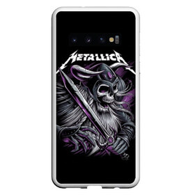 Чехол для Samsung Galaxy S10 с принтом Metallica , Силикон | Область печати: задняя сторона чехла, без боковых панелей | Тематика изображения на принте: album | black | concert | heavy | kirk | metal | metallica | music | rock | tolls | джеймс хэтфилд | кирк хэмметт | клифф бёртон | ларс ульрих | метал | металлика | трэш