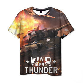 Мужская футболка 3D с принтом war thunder , 100% полиэфир | прямой крой, круглый вырез горловины, длина до линии бедер | war thunder | war thunder 2019 | war thunder лучшие | war thunder самолеты | war thunder танки | вар тандер | игра war thunder | купить футболку war thunder | футболки war thunder