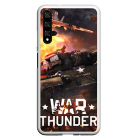 Чехол для Honor 20 с принтом war thunder , Силикон | Область печати: задняя сторона чехла, без боковых панелей | war thunder | war thunder 2019 | war thunder лучшие | war thunder самолеты | war thunder танки | вар тандер | игра war thunder | купить футболку war thunder | футболки war thunder